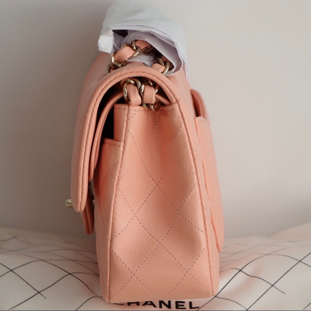 Chanel Small Classic Flap Lambskin LGHW Brand New in Box - Picture 4 of 6